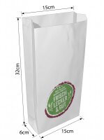 Bakery bags type 426 | 15+6x32cm | With neutral | Dr Krp...