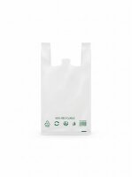 50 mic sacs bretelles LLDPE blancs avec impression |...