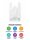 50 mic hemddraagtassen LLDPE wit met bedrukking | 32x20x60cm 250stuks/ doos