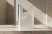 Hemdchentragetaschen | Weiß | HDPE | geblockt | 30+18x55cm | 2000 Stück / Karton | (20x100)