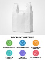 Hemddraagtassen | HDPE | Geblokt | 30x16x52 cm | Pak van 2000