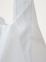Hemdchentragetaschen | HDPE | Weiß | Geblockt | 28+14x48cm | 2000 Stück / Karton | (20x100)