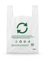Sacs bretelles | 32+18x55 | Blanc | 50 microns | 350...