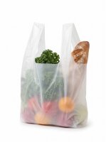 Sacs bretelles blancs | HDPE | En bloc | 25+12x45cm |...