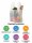 Sacs bretelles blancs | HDPE | En bloc | 25+12x45cm | 2000 pièces / carton | (20x100)