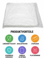 HT-vleeszakken | Los 50x80cm | Transparant | 500 stuks / doos