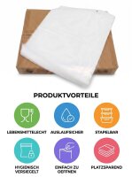 Sachets détachables LDPE | En bloc | 25x35cm | Transparent | 1000 pièces / carton | (10x100)