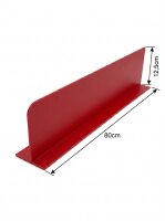 T-Trenner aus Kunststoff | Rot | 80x12,5cm