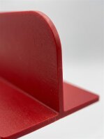 Plastic T-divider | Red | 80x12,5cm