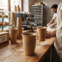 Coffee cups | 12 oz | Kraft | 1000 pcs/carton