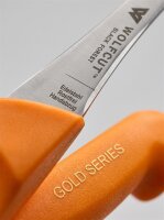 WOLFCUT | Ausbeinmesser | 15cm | gebogen steife Klinge Gold