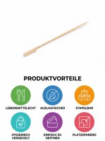 Bamboo flag skewers | 25cm | Packing unit 50 pcs | Master carton 5000 pcs