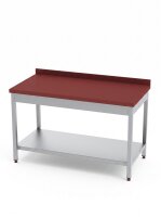 Stainless steel table / cutting table with bottom shelf |...