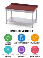 Stainless steel table / cutting table with bottom shelf |...