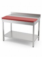 Stainless steel table / cutting table with bottom shelf |...