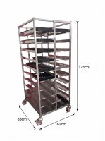 Behälterwagen DoppelFach | 175x83x69cm | 20 Fach