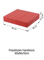 Polyethylen Hackblock | 60x60x10cm