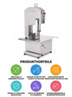 Bosfor kemik testere makinesi | 36x55x92cm | 380 V | 1,5 KW