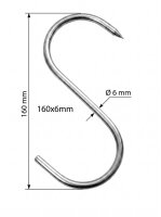 S-Haken 160x6mm