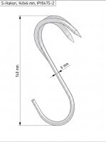 S-Haken | 140x6 mm