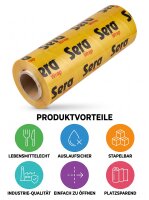 SERA C-Wrap Lebensmittel-Stretchfolie 8 µm, 45 cm x 1500 m – Frischhaltefolie Großrolle
