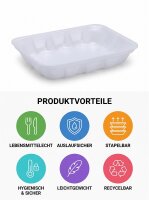 Tainer | S4-40 | Weiß | XPS | Schale | 270x175x40mm | 660 Stück / Pack