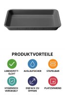 XPS Regular Schaumschale R39 | Schwarz | 290x210x25mm | 440 Stück/Sack