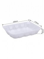 Tainer | S3-40 | Weiß | XPS | Schale | 225x175x40mm...
