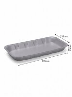 Tainer | 75-25 | Grau | EPS | Schale | 270x135x25mm | 870...