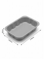 Tainer | 73-40 | rußfrei | Grau | 218x135x40mm |...