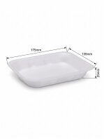 Tainer | 70-25 | Weiß | EPS | Schale | 175x135x25mm...