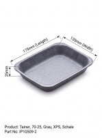 Tainer | 70-25 | Grau | XPS | Schale | 175x135x25mm | 870...