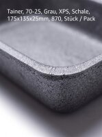 Tainer | 70-25 | Grijs | XPS | Schaal | 175x135x25mm | 870 | stuks / pak