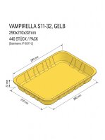 Vampirella | S11-32 | Gelb | 290x210x32mm | 440...