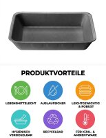 XPS Regular Schaumschale R19A | Schwarz | 230x182x40mm | 400 Stück/Sack