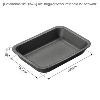 XPS Regular Schaumschale R9 | Schwarz | 180x135x25mm |...