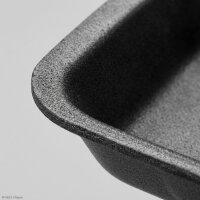 XPS Regular barquette en mousse R9 | Noir | 180x135x25mm | 1320 pièces/sac