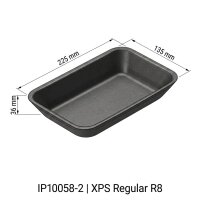 XPS Regular Schaumschale R8 | Schwarz,225x135x36 | 600...