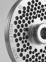 WOLFCUT | RVS gehaktmolenplaten voor maat 22 | 2 groeven | duurzaam | 4,5mm