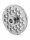 WOLFCUT | Stainless steel meat grinder plates for size 22 | with hub | 1 keyway | durable | 10mm