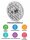 WOLFCUT | Stainless steel meat grinder plates for size 22 | with hub | 1 keyway | durable | 10mm