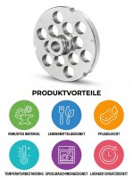 WOLFCUT | Stainless steel meat grinder plates for size 32...
