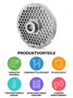 WOLFCUT | Stainless steel meat grinder plates for size 32...