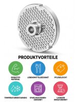 WOLFCUT | Stainless steel meat grinder plates for size 32...