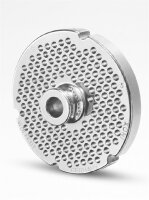 WOLFCUT | Stainless steel meat grinder plates for size 32 | with hub | 4 keyways | durable | 5mm