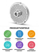 WOLFCUT | Stainless steel meat grinder plates for size 32...