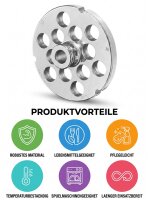 WOLFCUT | Grilles de hachoir en inox pour taille 32 |...