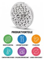 WOLFCUT | Grilles de hachoir en inox pour taille 32 |...