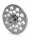 WOLFCUT | Stainless steel meat grinder plates for size 32 | with hub | 1 keyway | durable | 14mm