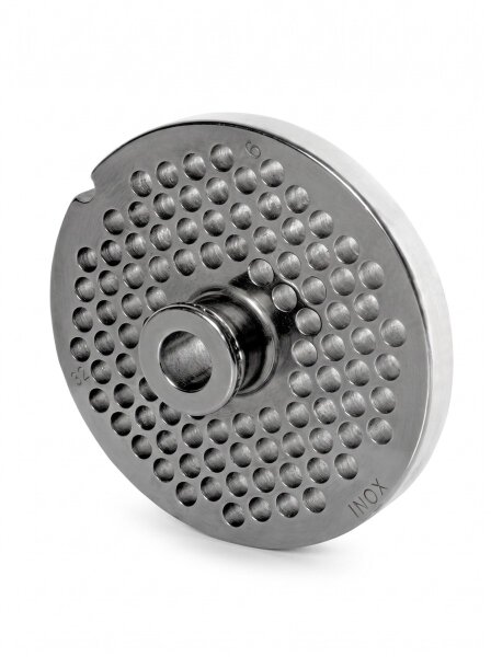 WOLFCUT | Grilles de hachoir en inox pour taille 32 | avec moyeu | 1 encoche | longue durée de vie | 6mm